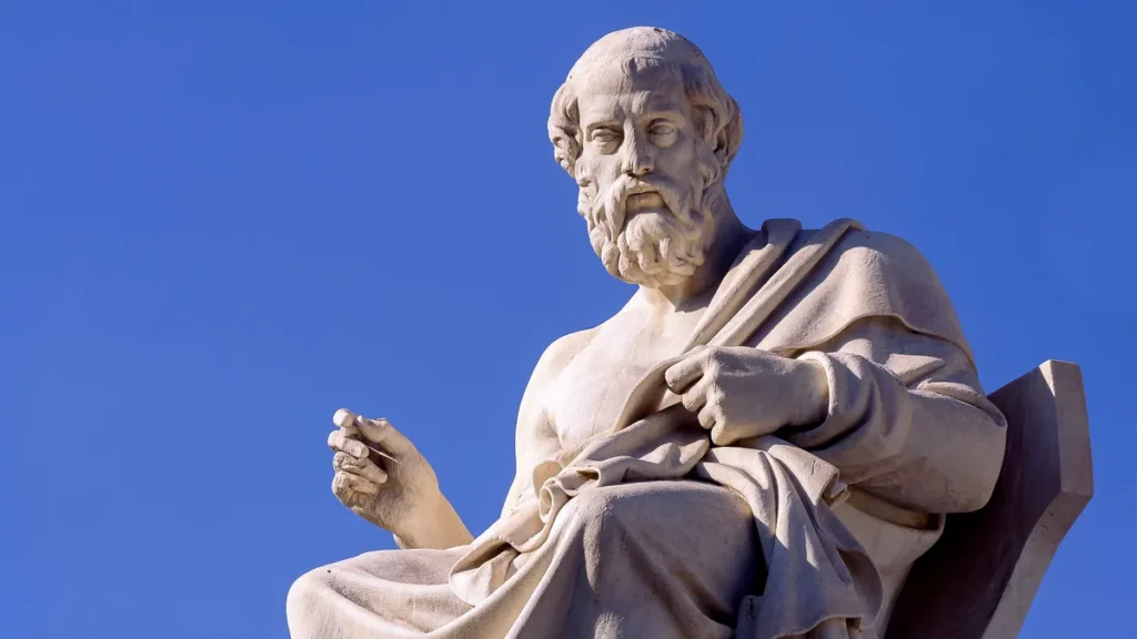 Plato student of Socrates and teacher of Aristotle.