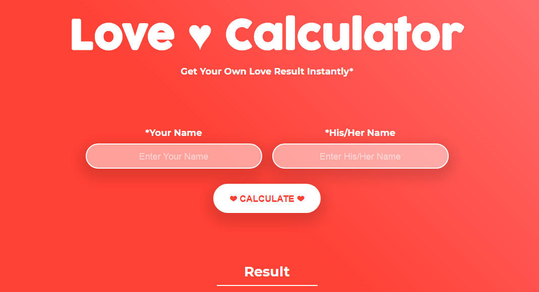 love calculator, love calculator test, true love calculator, love calculator prank. article on love calculator made by AI you should definately try